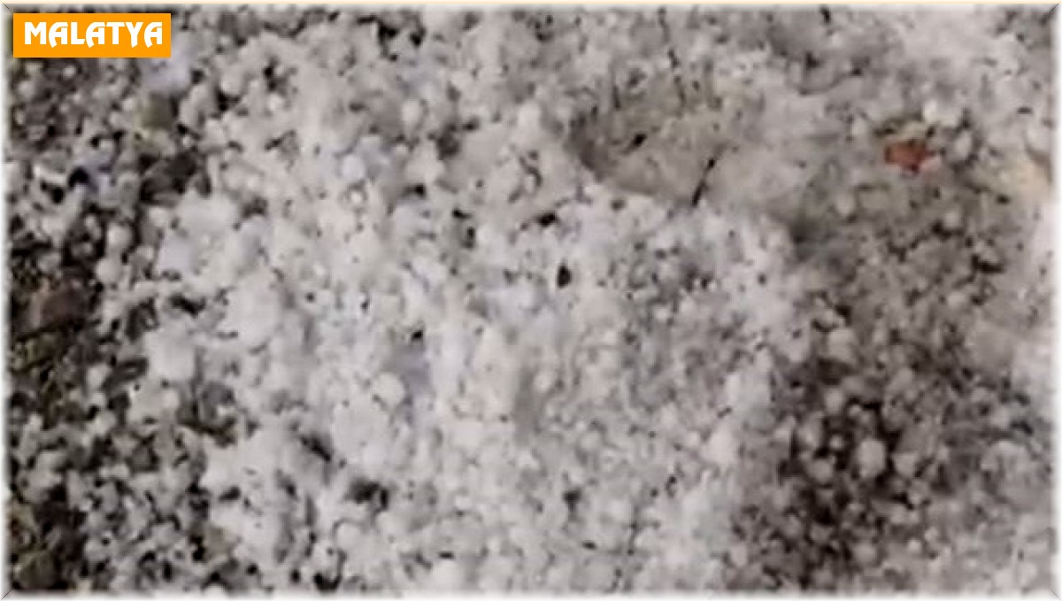 Malatya'da dolu yağışı etkili oldu