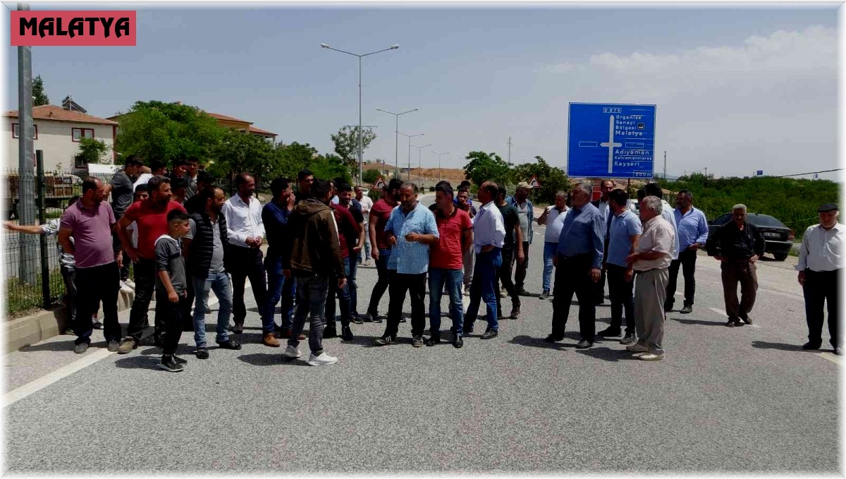 Malatya'da EDS talebi yol kapattırdı