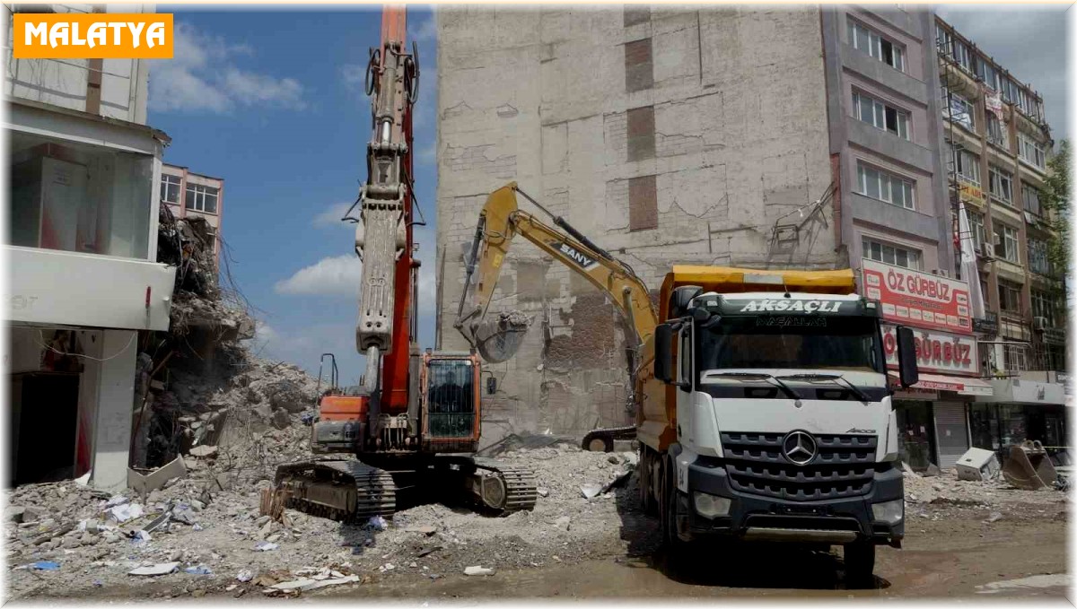 Malatya'da enkaz kaldırma çalışmalarında sona gelindi