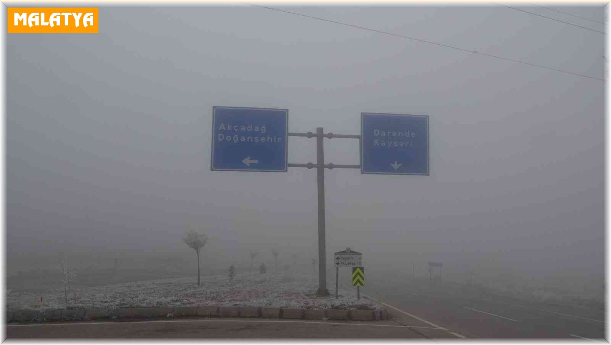 Malatya'da etkili olan sis görüş mesafesini 20 metreye kadar düşürdü