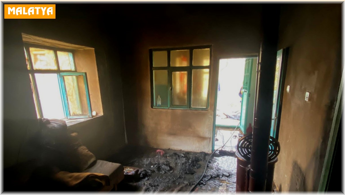 Malatya'da ev yangını: 1 ölü