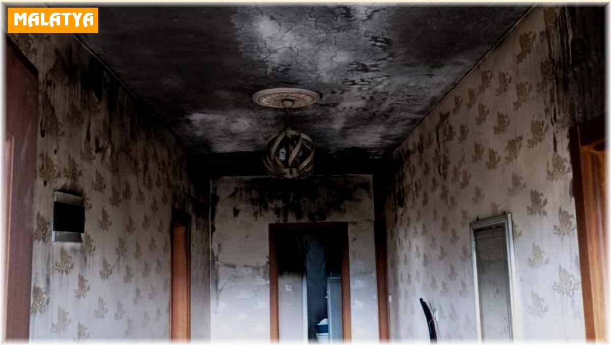 Malatya'da ev yangını