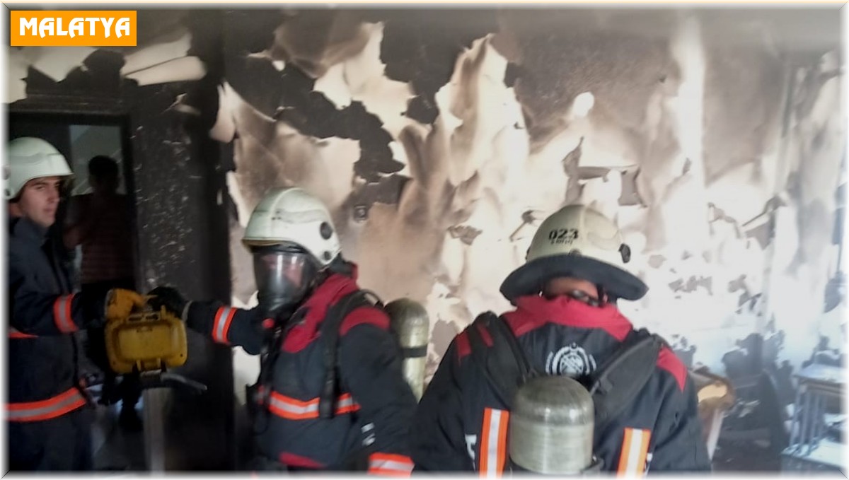 Malatya'da ev yangını