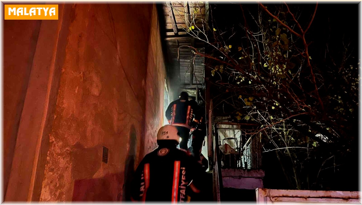 Malatya'da ev yangını