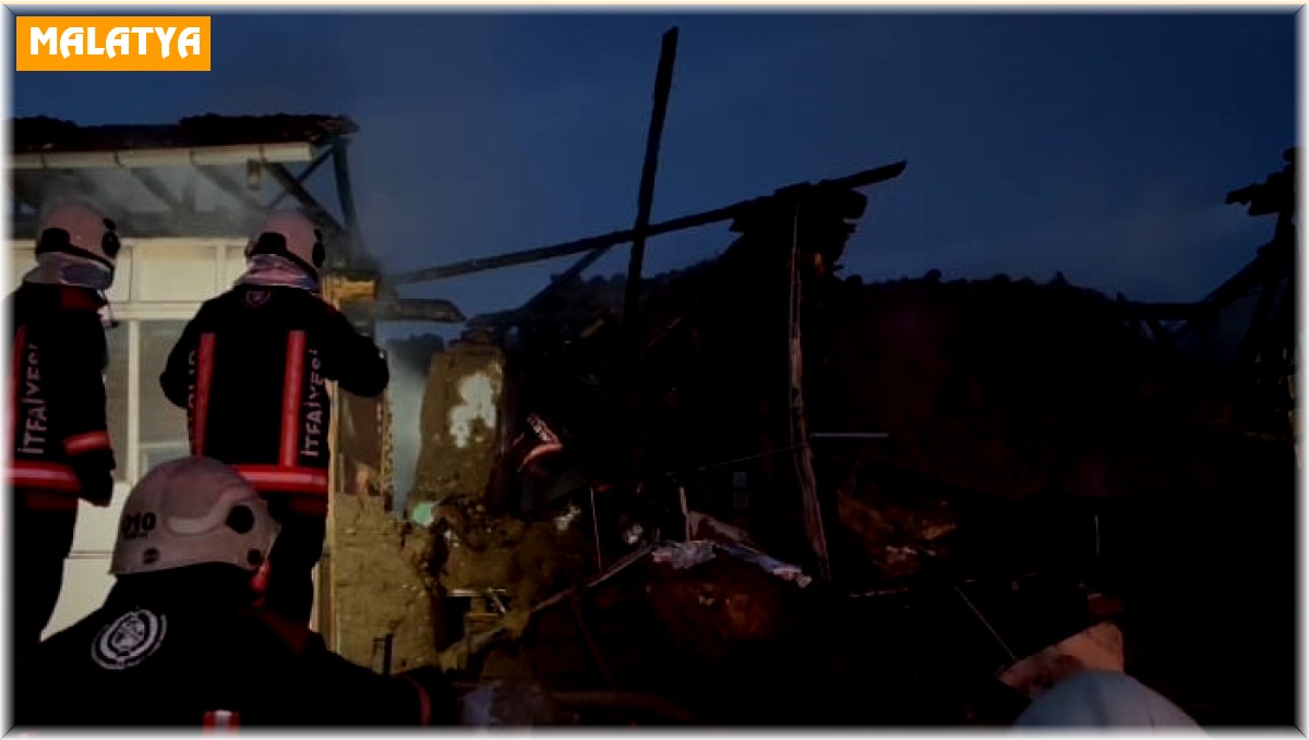 Malatya'da ev yangını