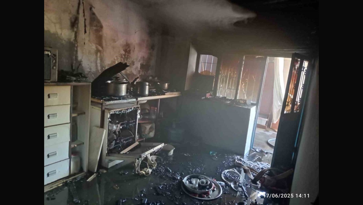 Malatya'da ev yangını