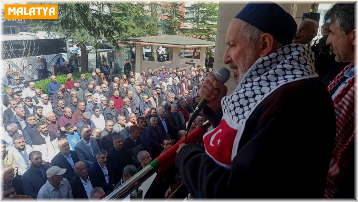 Malatya'da, Filistin'de hayatını kaybedenler için gıyabi cenaze namazı kılındı