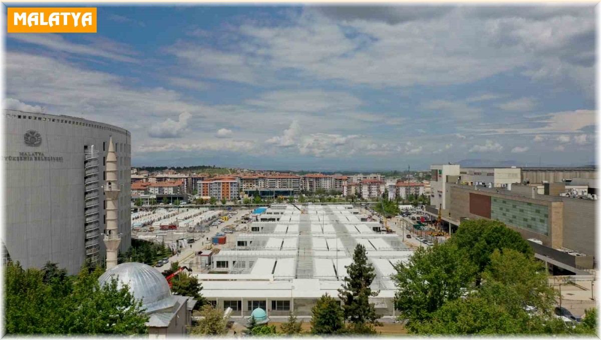 Malatya'da geçici iş yerleri hızla yükseliyor