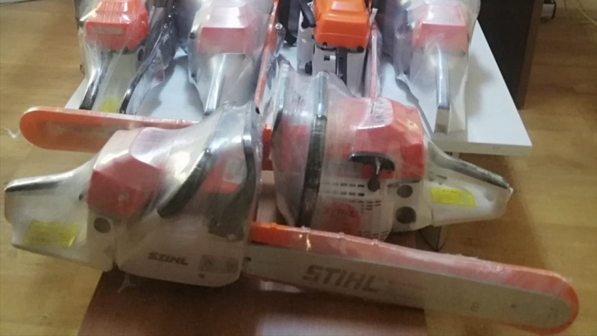 Malatya'da gümrük kaçağı 20 hızar makinesi ele geçirildi