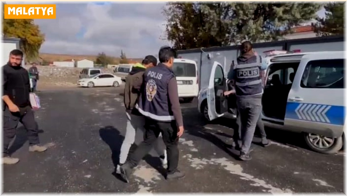 Malatya'da hırsızlık olayına 3 tutuklama