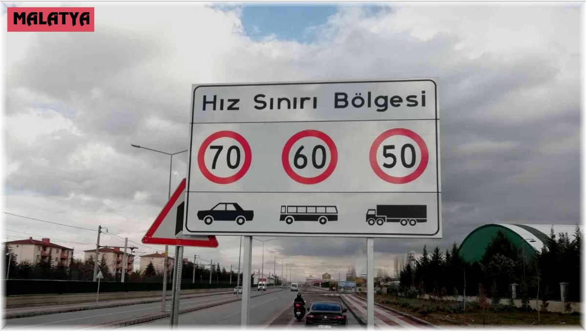 Malatya'da hız limitleri yeniden belirlendi