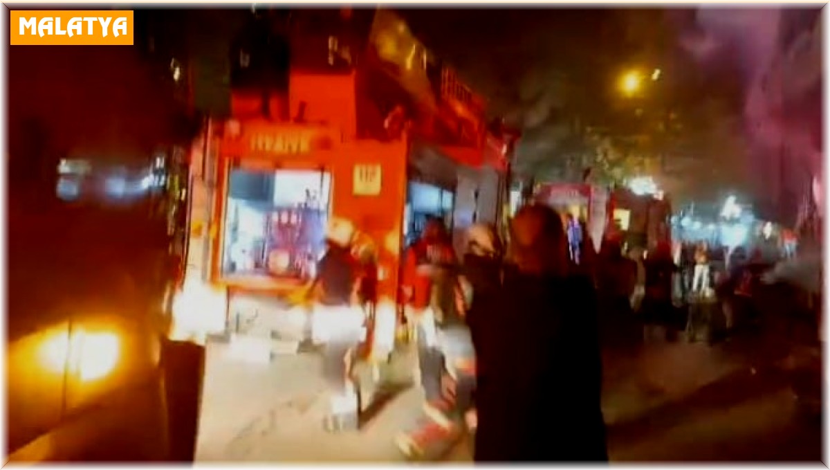 Malatya'da iki katlı müstakil evde yangın