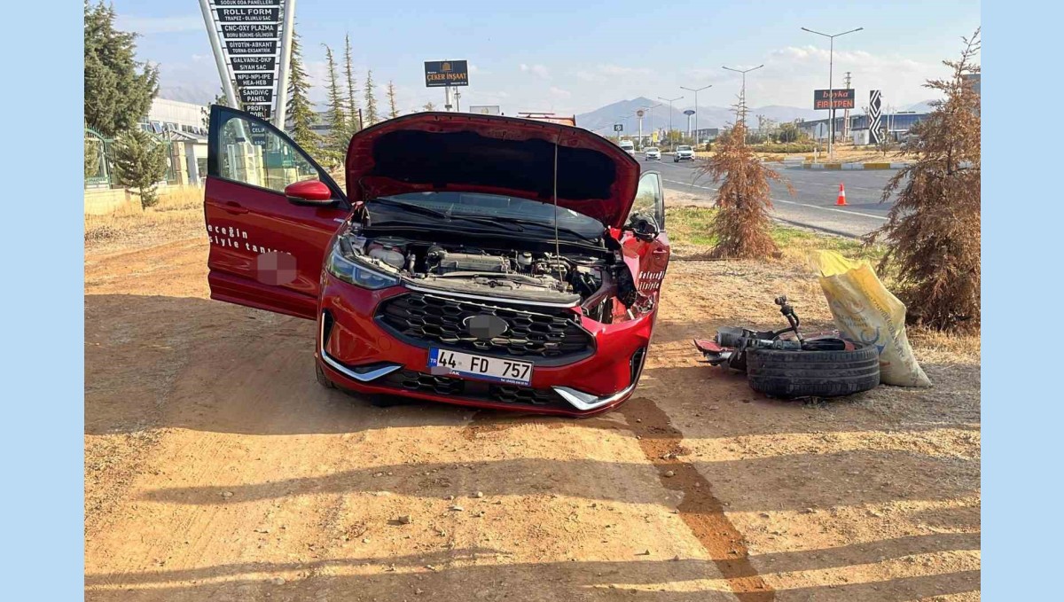 Malatya'da iki otomobil çarpıştı: 2 yaralı