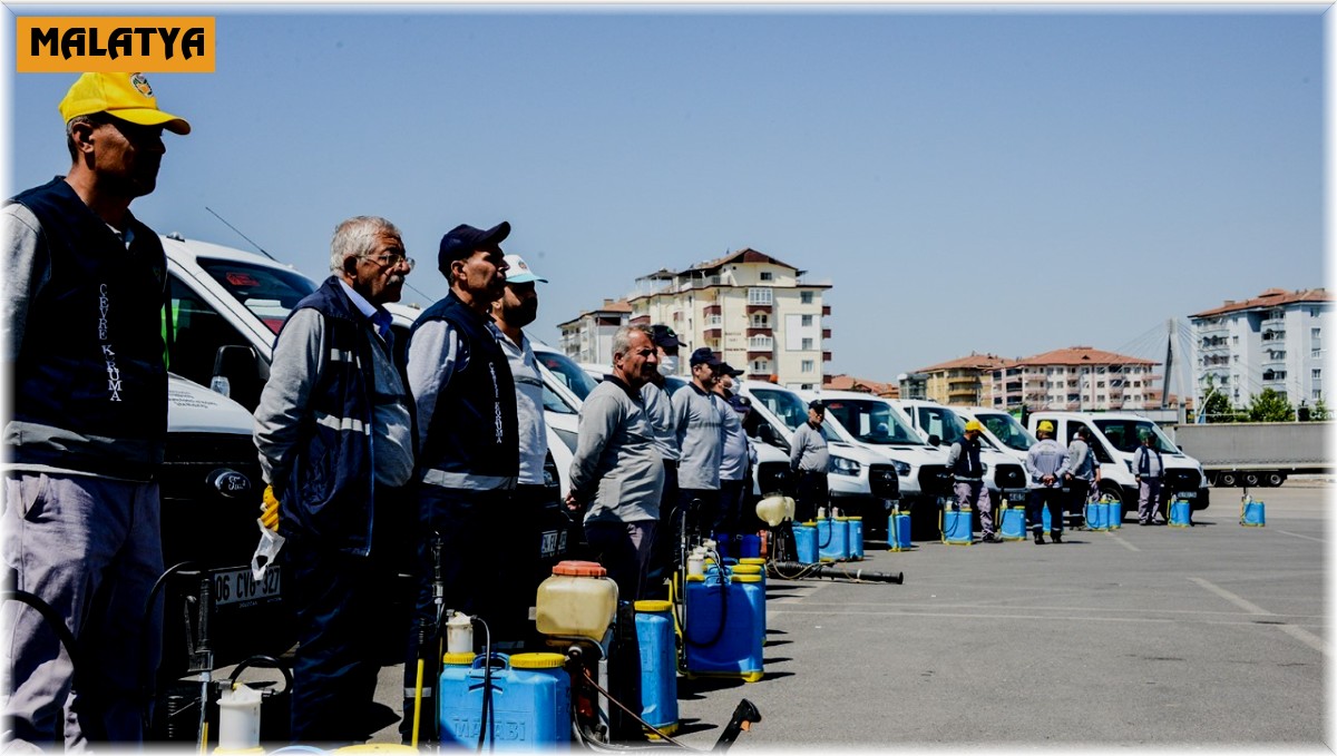 Malatya'da ilaçlama çalışmalarına hız verildi