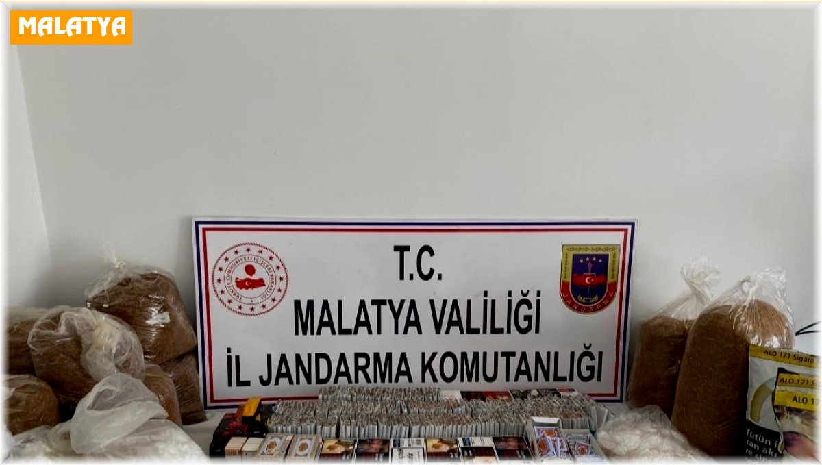 Malatya'da jandarmadan kaçak tütün operasyonu