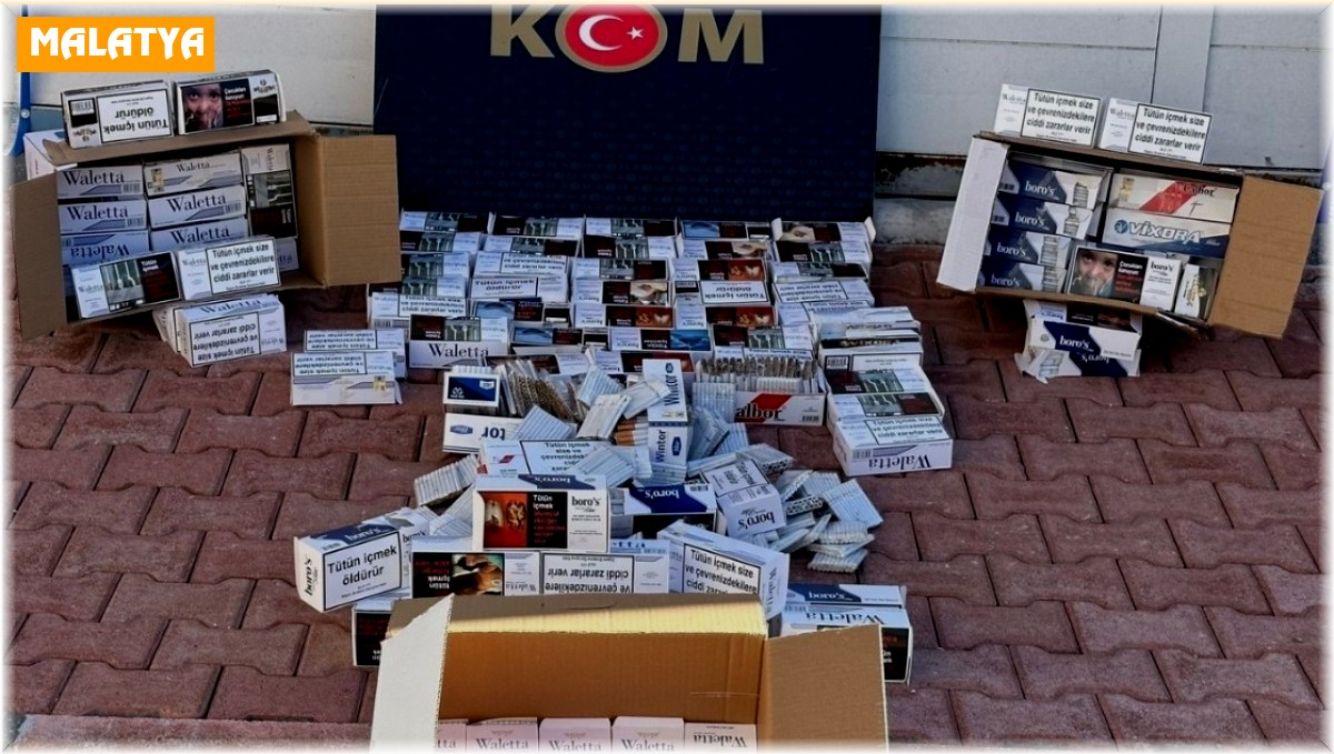 Malatya'da kaçak alkol ile makaron ele geçirildi