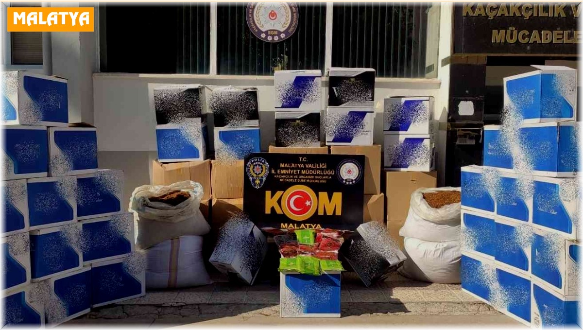 Malatya'da kaçak sigara operasyonu