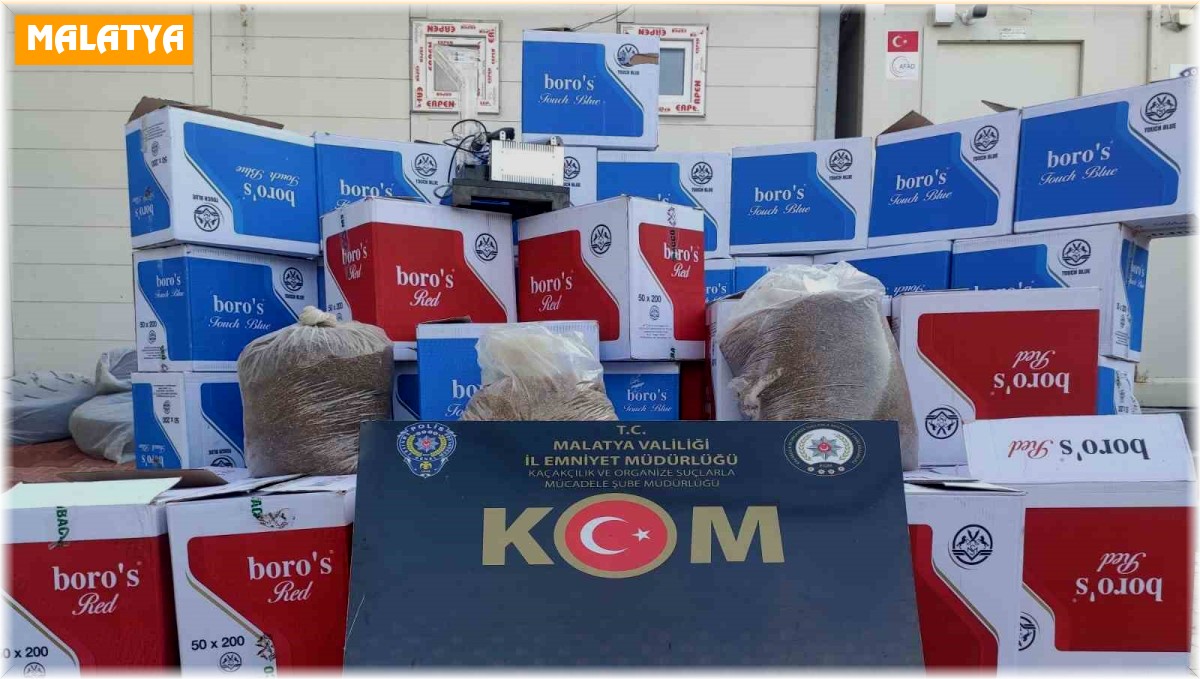 Malatya'da kaçakçılık operasyonu