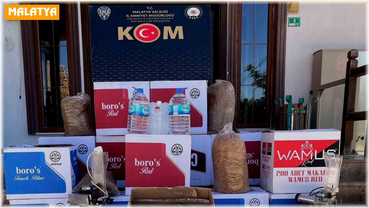 Malatya'da kaçakçılık operasyonu