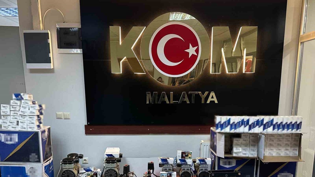 Malatya'da kaçakçılık operasyonu