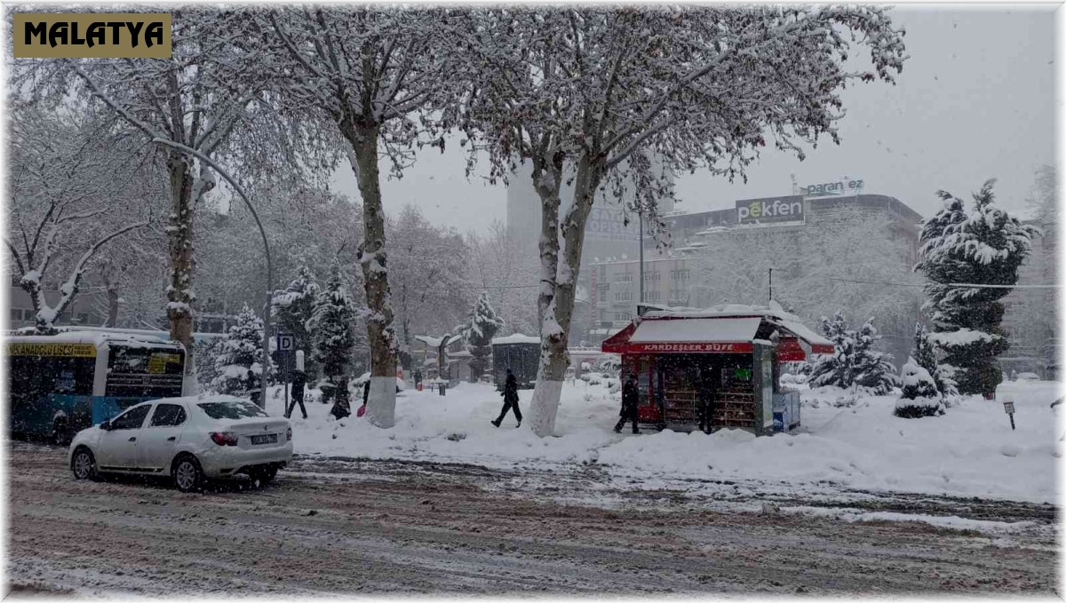 Malatya'da kar etkisini sürdürüyor