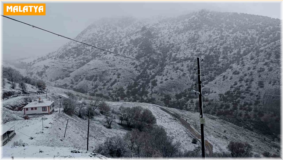 Malatya'da kar yağışı etkili oldu