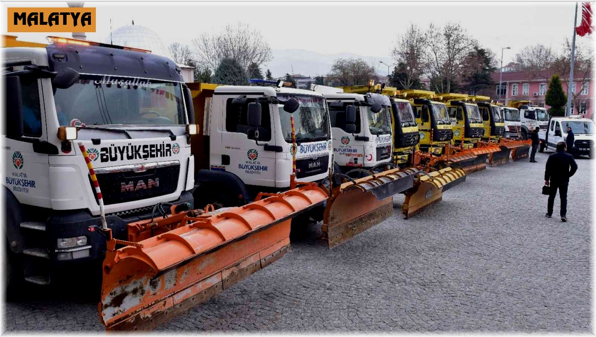 Malatya'da karla mücadele hazırlığı tamam