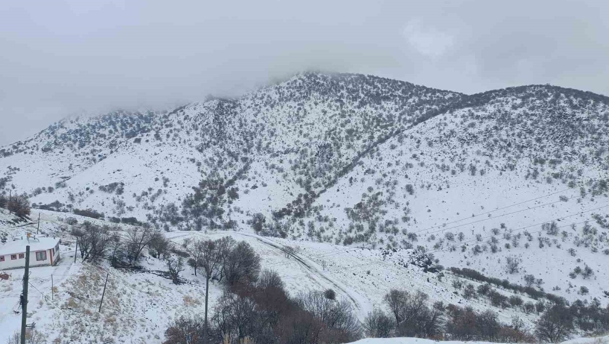 Malatya'da kırsal kesimlerde kar etkili oluyor