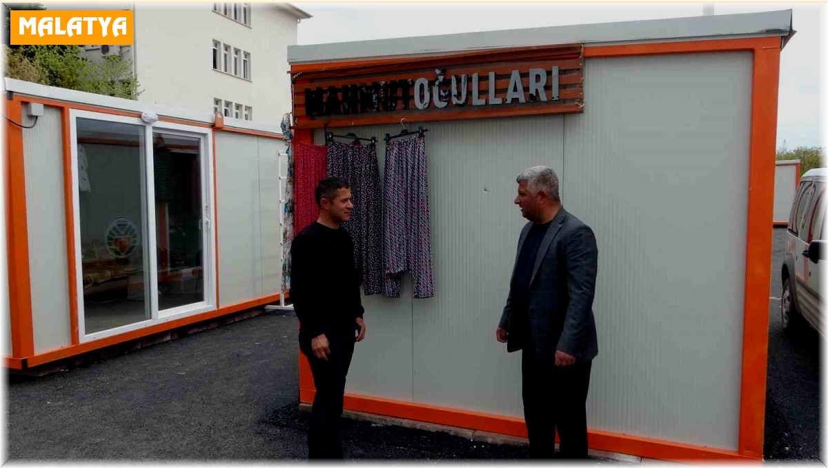 Malatya'da konteyner çarşılar hizmet vermeye başladı