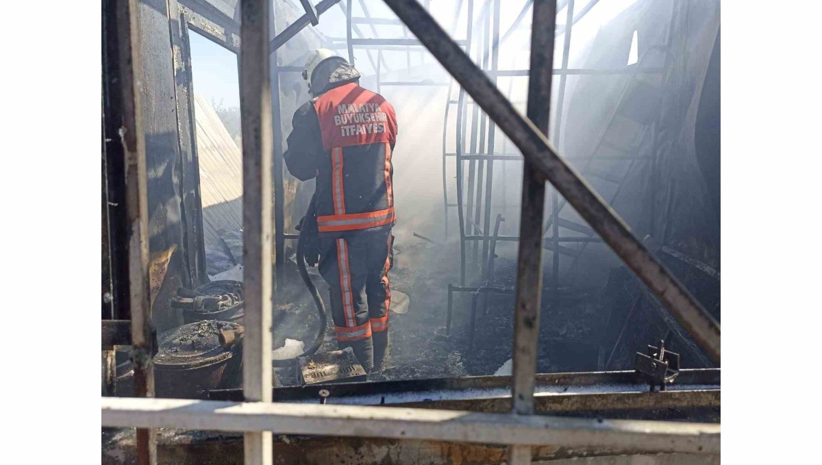 Malatya'da konteynerde yangın