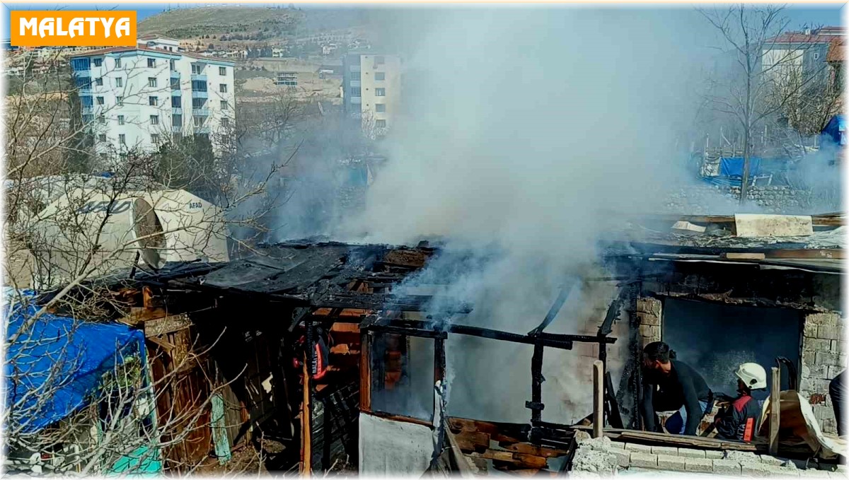 Malatya'da korkutan baraka yangını