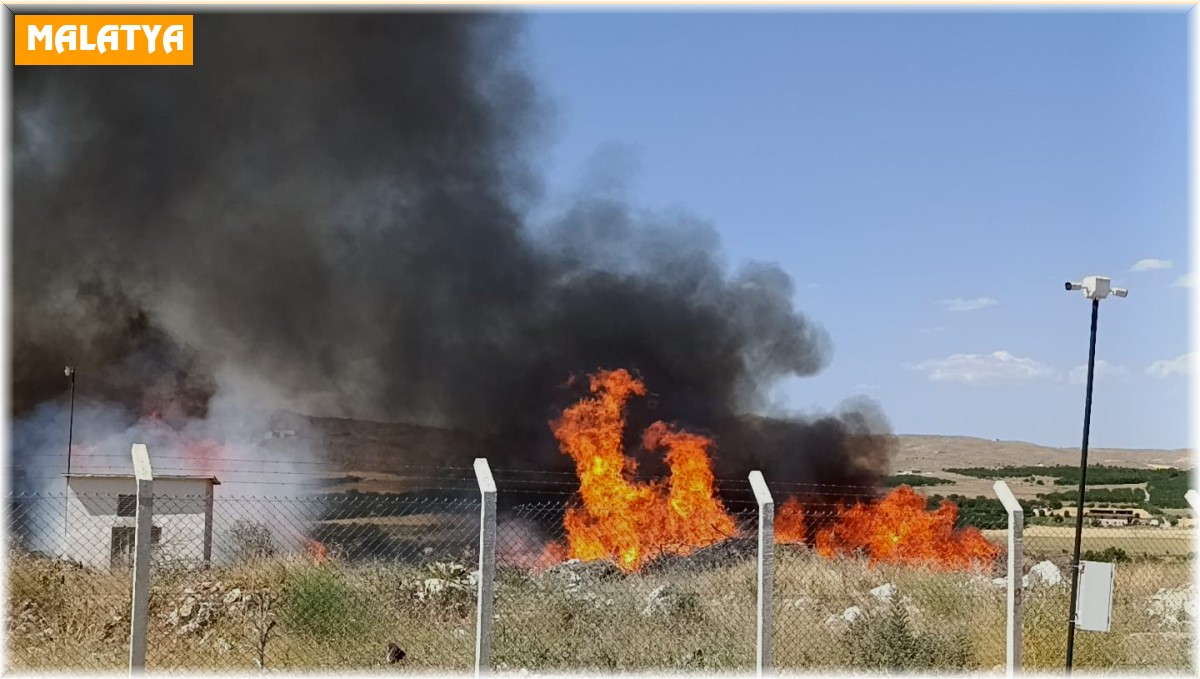 Malatya'da korkutan yangın