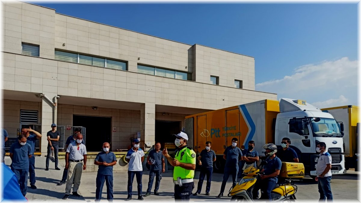 Malatya'da kuryelere trafik eğitimi verildi