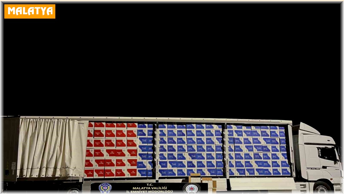 Malatya'da milyonlarca makaron ele geçirildi