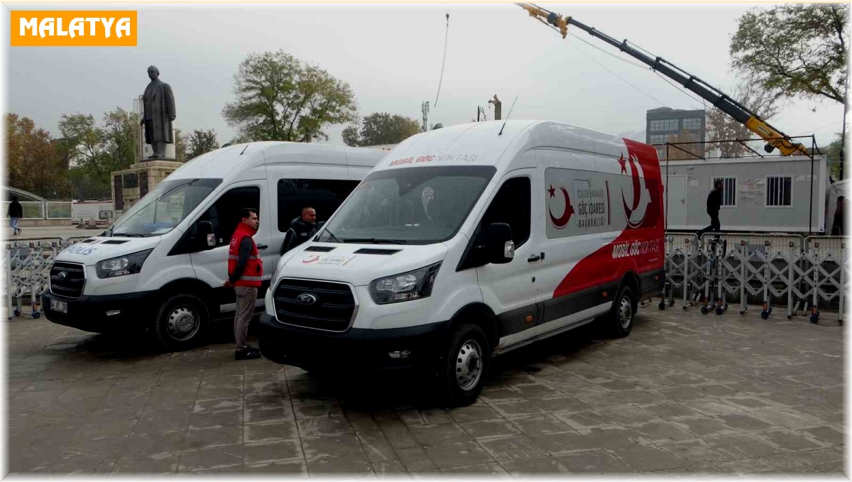 Malatya'da 'Mobil Göç Noktası' aracı hizmete girdi