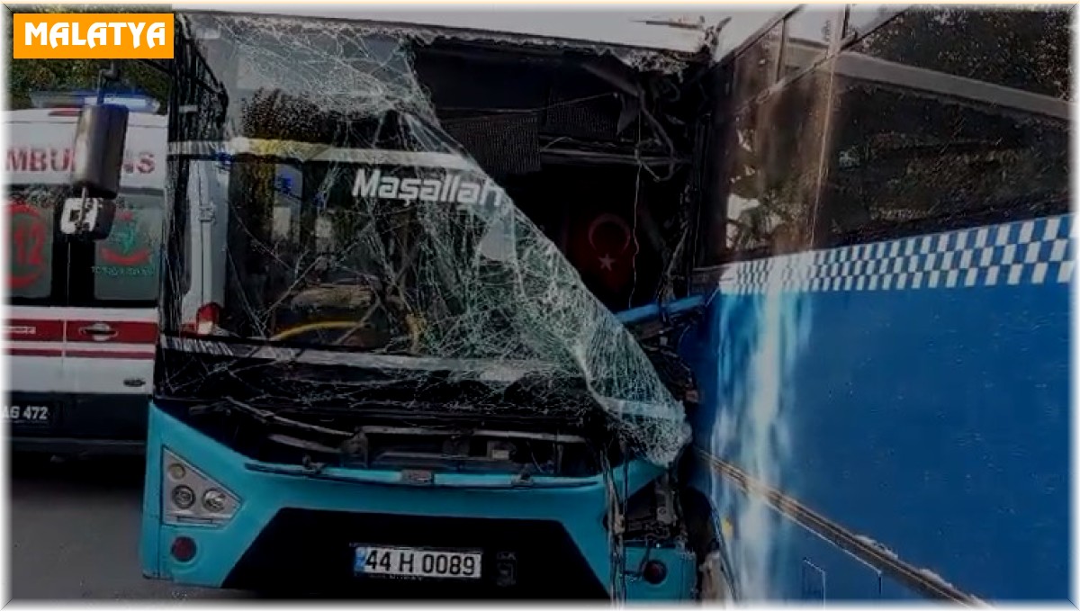 Malatya'da öğrenci servisi ile belediye otobüsü çarpıştı: Çok sayıda yaralı var