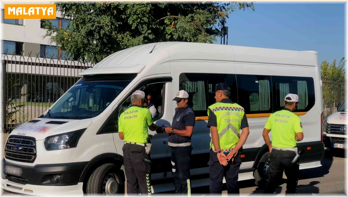 Malatya'da okul servislerine sıkı denetim