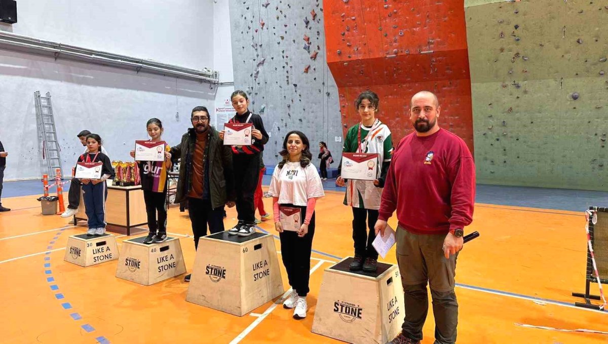 Malatya'da okul sporları tırmanış yarışmaları tamamlandı