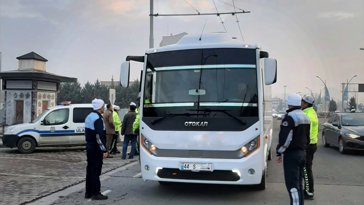 Malatya'da okul ve personel servisleri denetlendi