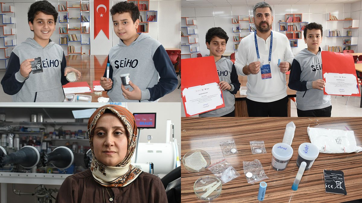 Malatya'da ortaokul öğrencilerinin elektrikli araç bataryası yangınlarına karşı geliştirdiği proje TÜBİTAK'ta ikinci oldu