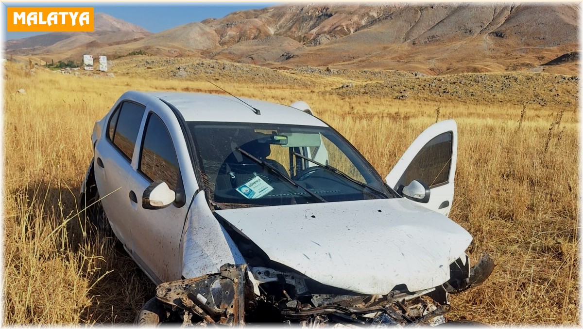 Malatya'da otomobil takla attı 1 yaralı