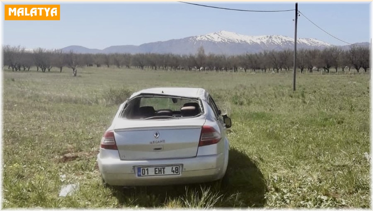 Malatya'da otomobil takla attı, 2 yaralı