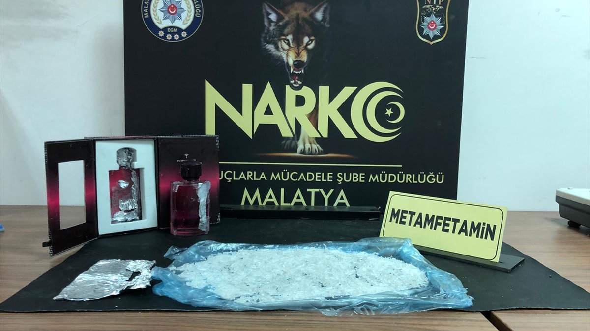 Malatya'da parfüm kutusuna gizlenmiş uyuşturucu ele geçirildi