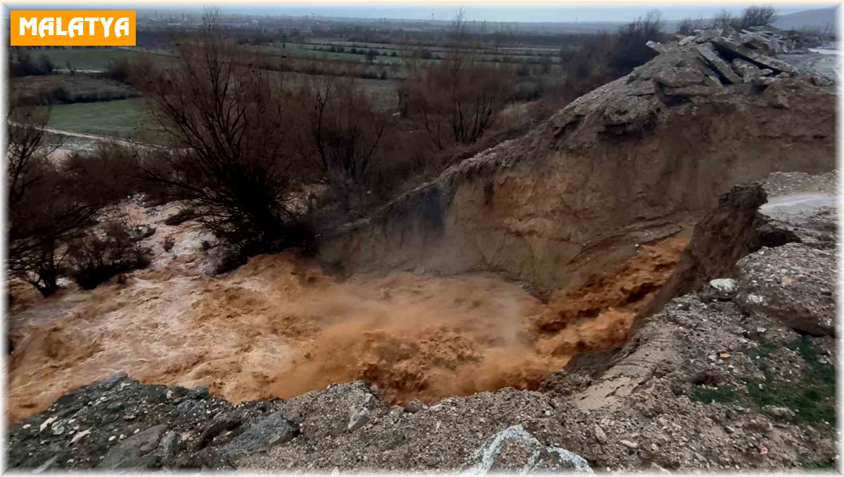 Malatya'da sağanak yağış sele neden oldu