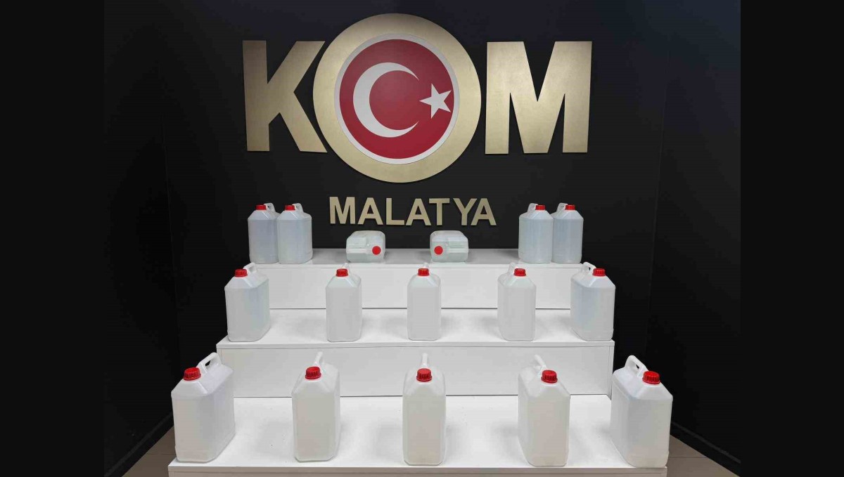 Malatya'da sahte alkol operasyonu