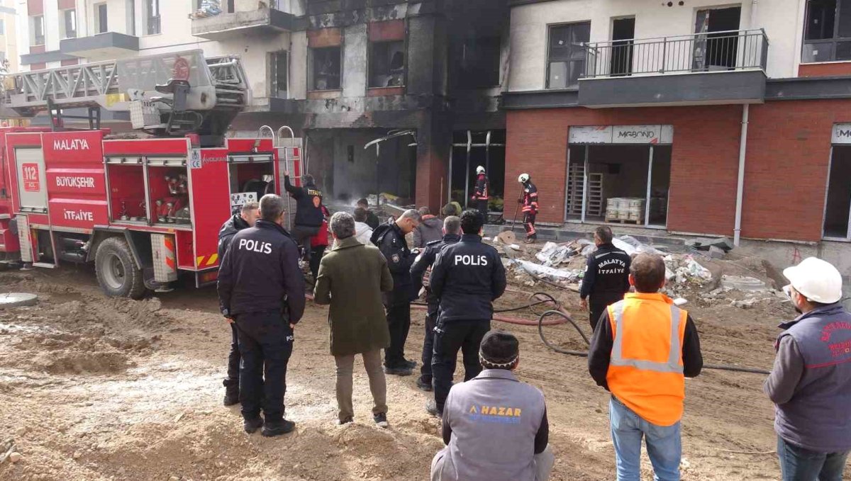 Malatya'da şantiyede korkutan yangın