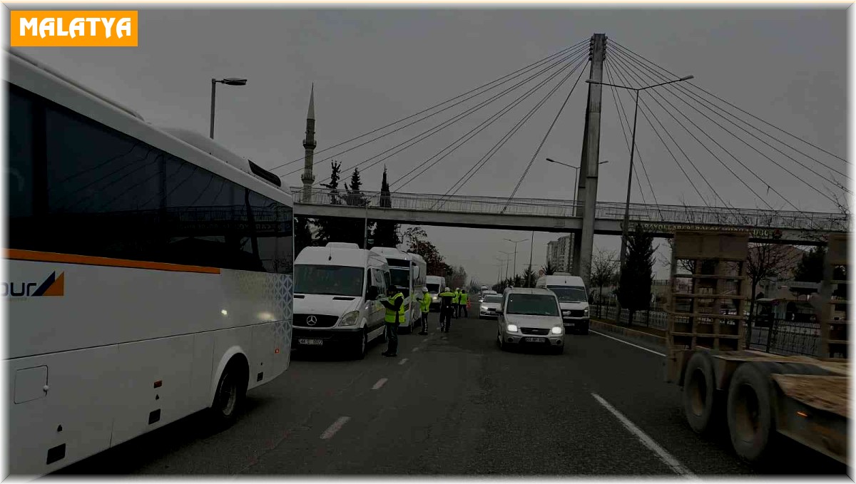 Malatya'da servis araçları denetlendi