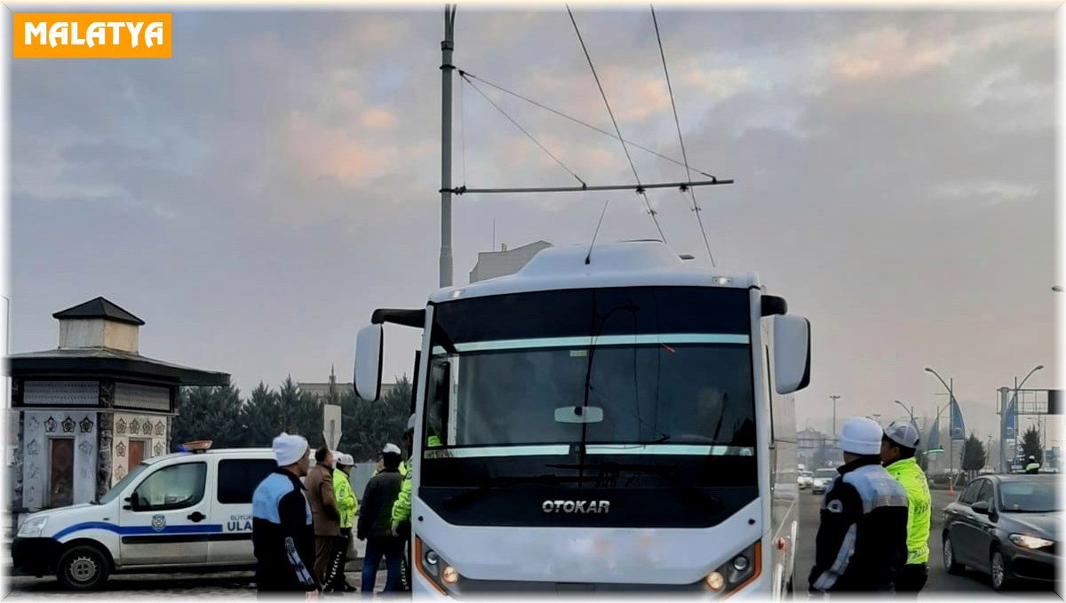 Malatya'da servis araçlarında denetim artıyor