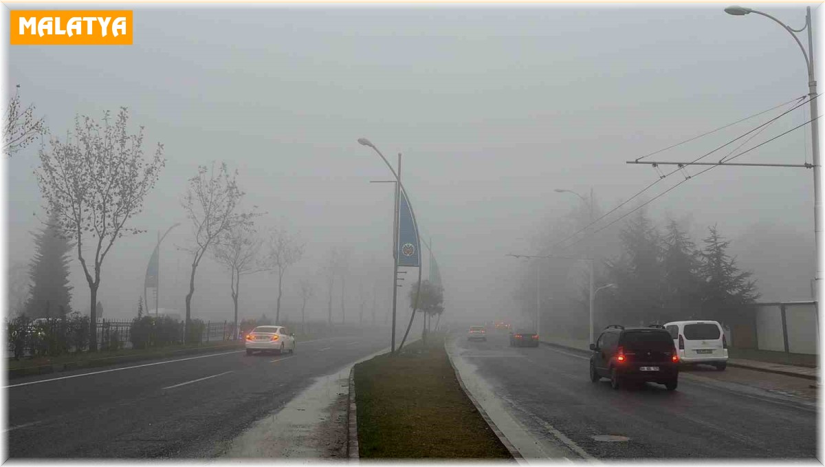 Malatya'da sis etkili oldu