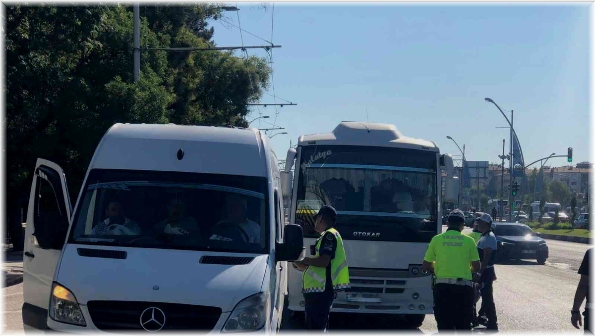 Malatya'da toplu taşımada denetim